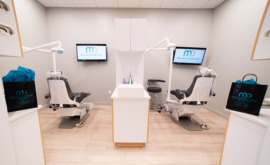 Dental treatment room at Meadowbrook Dentistry